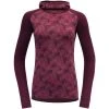 Devold Kvitegga Merino Hoodie Woman Beetroot