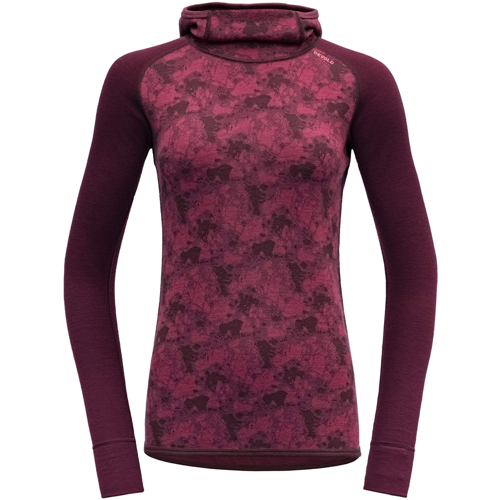 Devold Kvitegga Merino Hoodie Woman Beetroot 1 Devold Kvitegga Merino Hoodie Woman Beetroot